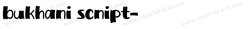 bukhani scnipt字体转换